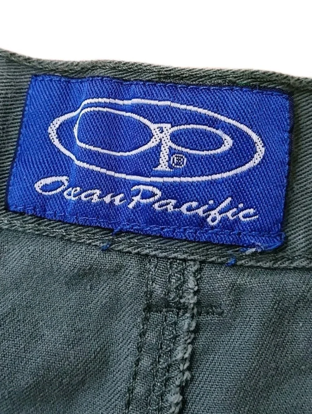 Vtg 80s Ocean Pacific Baggy Pocket Cargo Pleated Shorts Fits 38/9